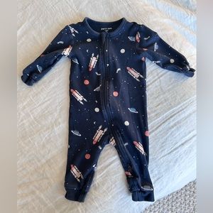 Petit Lem Glow-in-the-Dark Space Onesie in 6 month